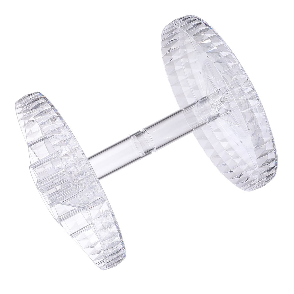 Cabilock Rotating Makeup Holder 360 Degree Rotating Cosmetic Organizer 2 Tier Spinning Bottle Perfume Lipstick Stand Transparent Makeup Sundries Rack