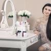 Cabilock Rotating Makeup Holder 360 Degree Rotating Cosmetic Organizer 2 Tier Spinning Bottle Perfume Lipstick Stand Transparent Makeup Sundries Rack view 2