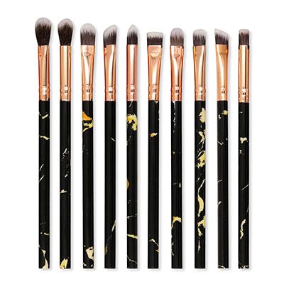 10 Marbled Makeup Brush Set, Foundation Brush, Eye Shadow Concealer, Blush Brush Set, Makeup Brush Tool Kit