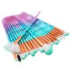 10/20 branched Pcs brush set shadow mixed powder foundation stud blush brush eyebrow cosmetic makeup tool 20PCSBluepowder view 1