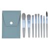 8 mini travel portable soft makeup brush set, makeup powder, eye shadow foundation, blush mix, beauty makeup brush tool 2 view 1