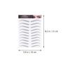 3 Sheets Eyebrow Stickers 6D Hair- Like Waterproof Eyebrow Transfers Stickers Arch Style Grooming Shaping Eyebrow Decals for Women Girls Makeup Style 2 view 2
