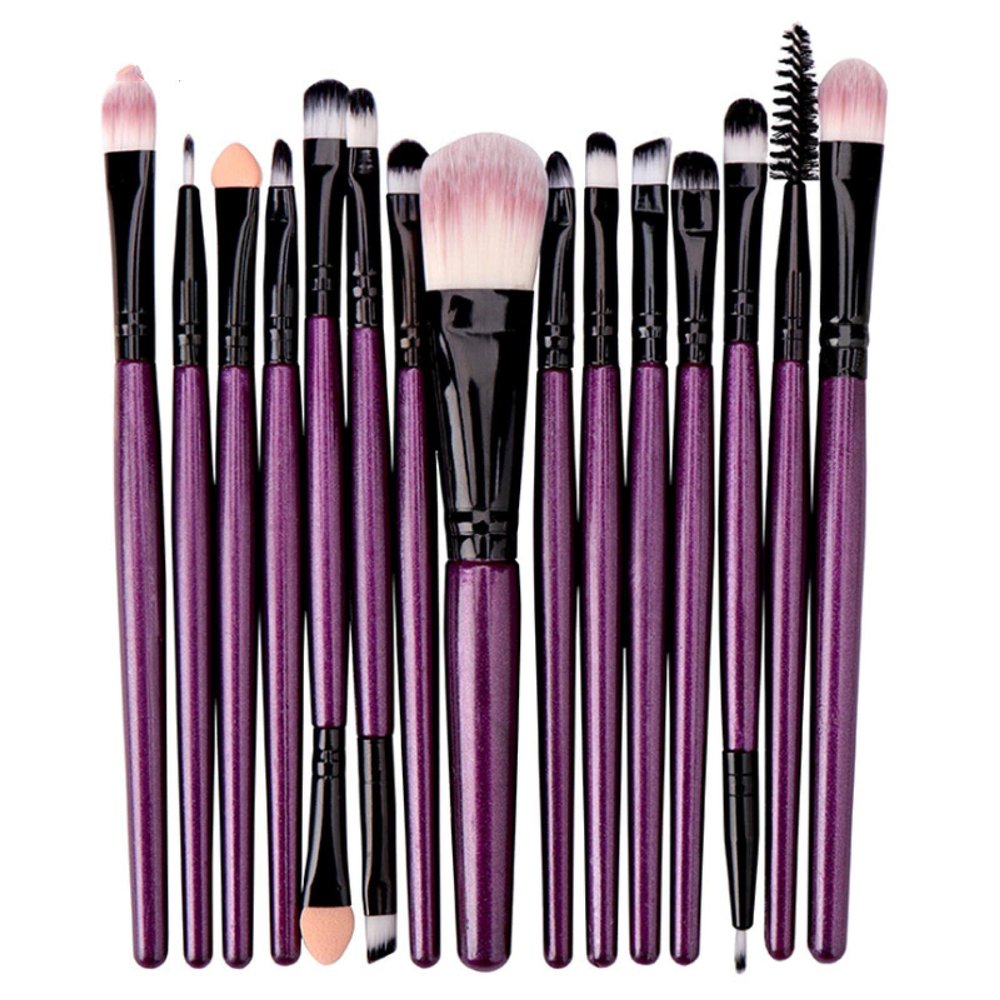 Makeup Brush Set Eyeshadow Liquid Foundation Eyeliner Eyelash Lip Makeup Makeup Brush Cosmetic Beauty Tool Set 15Pcs 1ZH