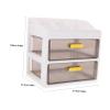 Cabilock 1pc Plastic Drawer Organizer for Cosmetics Jewelry and Sundries Storage Case for Bathroom Bedroom Office and Home Use view 2