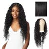 Sensationnel Butta Lace Hhm Wigs - Bohemian 28 Inch Human Hair Blend Extra Wide 5 Inch Parting Preplucked Hairline Glueless Lacefront (1 JETBLACK) view 1