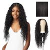 Sensationnel Butta Lace Hhm Wigs - Bohemian 28 Inch Human Hair Blend Extra Wide 5 Inch Parting Preplucked Hairline Glueless Lacefront (1B OFFBLACK) view 1