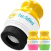 Solar Buddies Sunscreen Applicator - Pink & Green Duo - BPA-Free Refillable Roll on Sponge Sunscreen, Suncream & Lotion Applicator For Kids, Adults & Families - Holds 3.4fl oz, Perfect Size for Travel view 1
