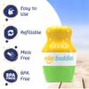 Solar Buddies Sunscreen Applicator - Pink & Green Duo - BPA-Free Refillable Roll on Sponge Sunscreen, Suncream & Lotion Applicator For Kids, Adults & Families - Holds 3.4fl oz, Perfect Size for Travel view 3