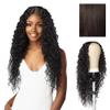 Sensationnel Butta Lace Hhm Wigs - Bohemian 28 Inch Human Hair Blend Extra Wide 5 Inch Parting Preplucked Hairline Glueless Lacefront (2 DARKBROWN) view 1