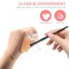 Beaupretty 2pcs Acrylic Handheld Makeup Mixing Palette for Nail Art Beauty Ergonomic Design for Easy Use Transparent Color Mixing Plate for Custom Foundation Manicure Needs view 3