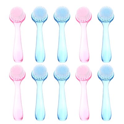 10pcs Handle Grip Nail Fingernail Cleaning Nail Dust Brush Round Nail Hand Nail Brush with Long Handle