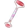 Amogeeli Cherry Quartz Stone Roller for Face, Beauty Massage Facial Roller for Wrinkles, Puffiness view 1
