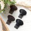 Waydress 4 Pcs Invisible Fluffy Hair Clip Puff Hair Head Cushion Sponge Filler with Clip Hairs Bumps Volume Quick Insert Increase Bun Base Comb Fluffy Hairstyle Tool for Women(Brown, Black) view 4