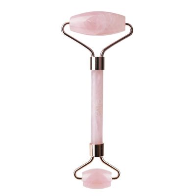 Envie Pink Rose Quartz Face Roller Massage Tool for Anti-ageing Skin Care, Reducing Eye Puffiness & Facial Sculpting