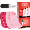 AKRILANE Moisturizing Socks for Women, Spa Gel Socks for Dry Cracked Feet, Softening Rough Feet Gel Lined Infused Lotion Spa Socks (Light + Dark Pink + Foot File, 2 Pairs) view 1
