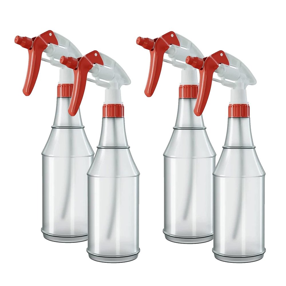 Refillable Spray Container Leak Proof Heavy Duty (Pint - 16 oz) (4 Pack)