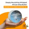 RA Cosmetics Whipped Shea Butter Baby Powder - 6oz | 100% Pure & Natural African Shea Butter for Men & Women - Ultimate Handcrafted Moisturizer with Essential Vitamins for Radiant Skin & Luscious Hair view 2