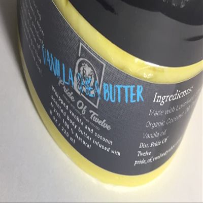 Body Butter in 8oz Jar, Whipped Vanilla Shea Butter