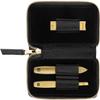 ZWILLING Beauty TWINOX 4-pc Gold Manicure Set with Black Leather Case, Care for hands and feet with nail clipper view 1