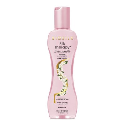 BioSilk Irresistible Collection Silk Therapy Leave-in Treatment, For All Hair Types, Jasmine & Honey Scent, Sulfate, Paraben, & Cruelty-Free, 2.26 Oz