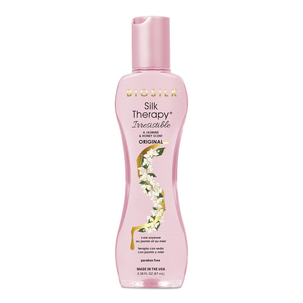 BioSilk Irresistible Collection Silk Therapy Leave-in Treatment, For All Hair Types, Jasmine & Honey Scent, Sulfate, Paraben, & Cruelty-Free, 2.26 Oz