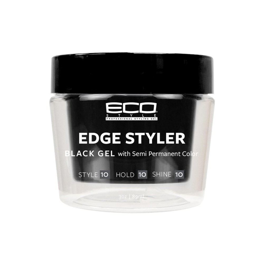 Styler Ecoco Eco Pomade Black Gel With Semi Permanent Color Strong Hold 3 oz