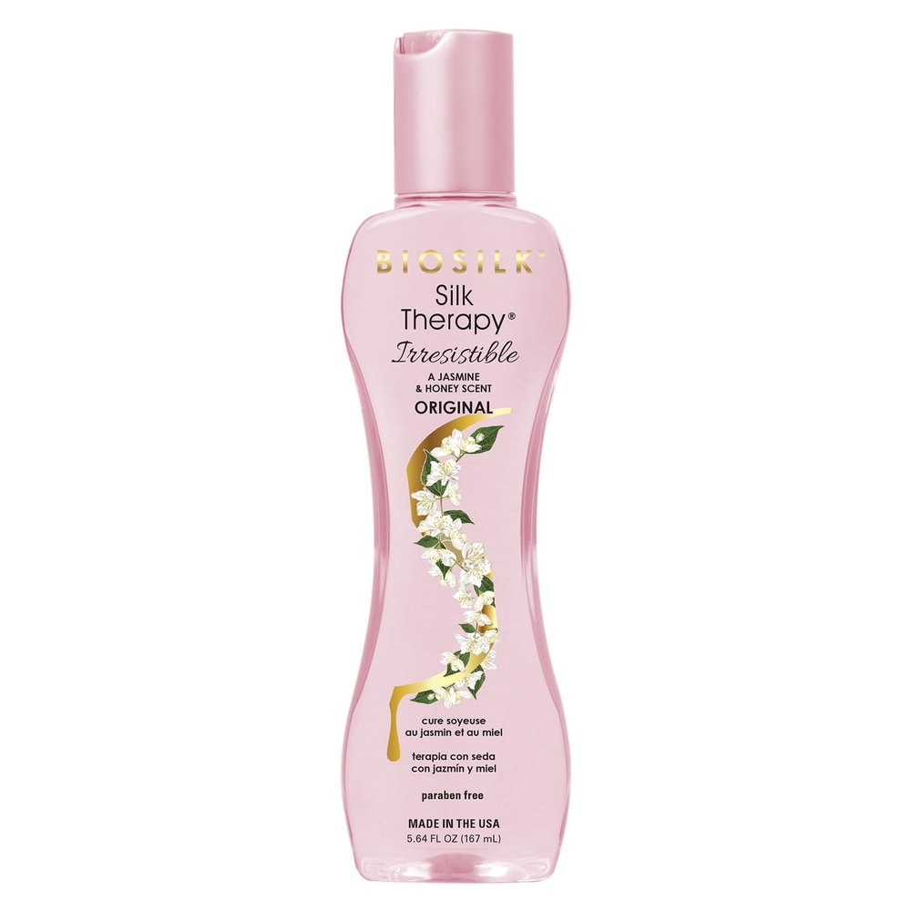 BioSilk Irresistible Collection Silk Therapy Leave-in Treatment, For All Hair Types, Jasmine & Honey Scent, Sulfate, Paraben, & Cruelty-Free, 5.64 Oz