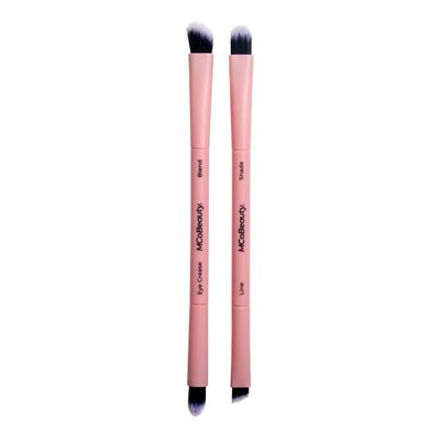 MCoBeauty - Pro Deluxe Eye Set - 4-Piece Professional Eyeshadow Brush Collection for Blending, Lining, Defining & Contouring - Stocking Stuffers, Brochas para Maquillaje, Makeup Brush Set