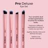 MCoBeauty - Pro Deluxe Eye Set - 4-Piece Professional Eyeshadow Brush Collection for Blending, Lining, Defining & Contouring - Stocking Stuffers, Brochas para Maquillaje, Makeup Brush Set view 4