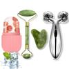 KPD Roller Face Massager For Women Men | 100% Natural Jade Stone Facial Roller Massage with Gua Sha Tool for Face Eye Neck Foot Massage | Skin care And Anti-Aging Therapy- (Multi) view 1