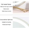 12" Lighted Makeup Mirror, Vanity Mirror With Stand, Circle Mirror With Light, High Definition Tabletop Mirror, Adjustable Brightness, 360  Arbitrary Rotation, Round Touch Button, Hardwired Lighted M view 2