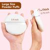 4 Pack Extra Large Body Powder Puff, Soft Cotton Powder Puffs 4.13 Inch Dusting Powder Puff Washable Round Powder Puffs for Woman Baby Body Face Loose Dusting Powder view 2