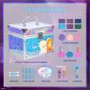 Disney Frozen Train Case Beauty Set, Kids Makeup Kit for Girls, Real Washable Makeup Set, Play Makeup, Party Favor, Birthday, Ages 3 4 5 6 7 8 9 10 11 12 by Townley Girl view 2