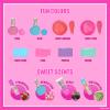 Barbie Train Case Beauty Set, Kids Makeup Kit for Girls, Real Washable Makeup Set, Play Makeup, Party Favor, Birthday, Ages 3 4 5 6 7 8 9 10 11 12 by Townley Girl view 3