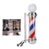 DNYSYSJ 32" 110V Barber Pole LED Light,Outdoor Hair Salon Barber Shop Open Sign,Rotating Red White Blue Spinning Strips view 2