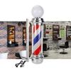 DNYSYSJ 32" 110V Barber Pole LED Light,Outdoor Hair Salon Barber Shop Open Sign,Rotating Red White Blue Spinning Strips view 3