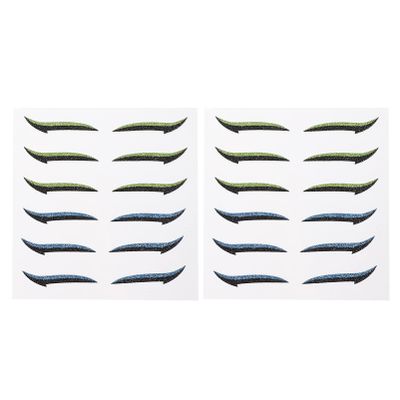 Beaupretty 12pairs Eyeliner Stickers Double Strips for Eye Makeup Easy to Apply Eye Line Strips Portable for Travel and Everyday Use