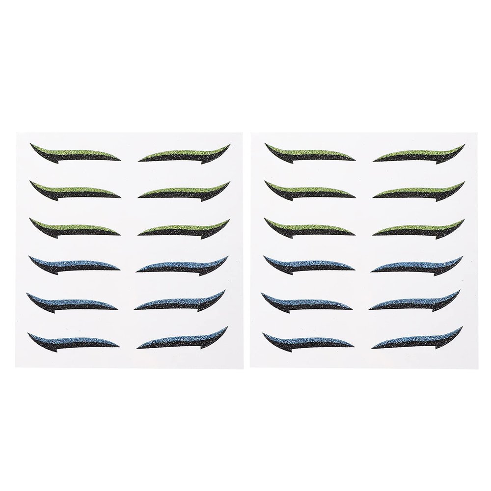 Beaupretty 12pairs Eyeliner Stickers Double Strips for Eye Makeup Easy to Apply Eye Line Strips Portable for Travel and Everyday Use