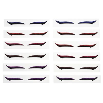 Beaupretty 12pairs Reusable Eyeliner Stickers for Attractive Double Eyelids Self-adhesive Eye Line Strips Eye Makeup Tool for Single and Thin Eyelids Each