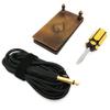 The Solid Brass Ace of Spades Foot Pedal Tattoo Foot Switch 360 Degree Square Footswitch view 2