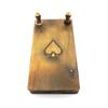 The Solid Brass Ace of Spades Foot Pedal Tattoo Foot Switch 360 Degree Square Footswitch view 3
