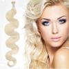 RemeeHi Brazilian Hair I Tip Hair Extensions BW Wavy Stick Tip Human Hair Extensions Real Human Hair 100g 22 Inch Per Pack 14# Dark Golden Blonde view 1