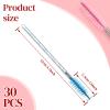 60 Pieces Disposable Mascara Wand Tube Set, 30 Diamond Empty Mascara Tube and 30 Crystal Eyelash Brush Spoolies Makeup Brush Eyebrow Applicator Tool for Lash Exention Supplies (Classic Style) view 2