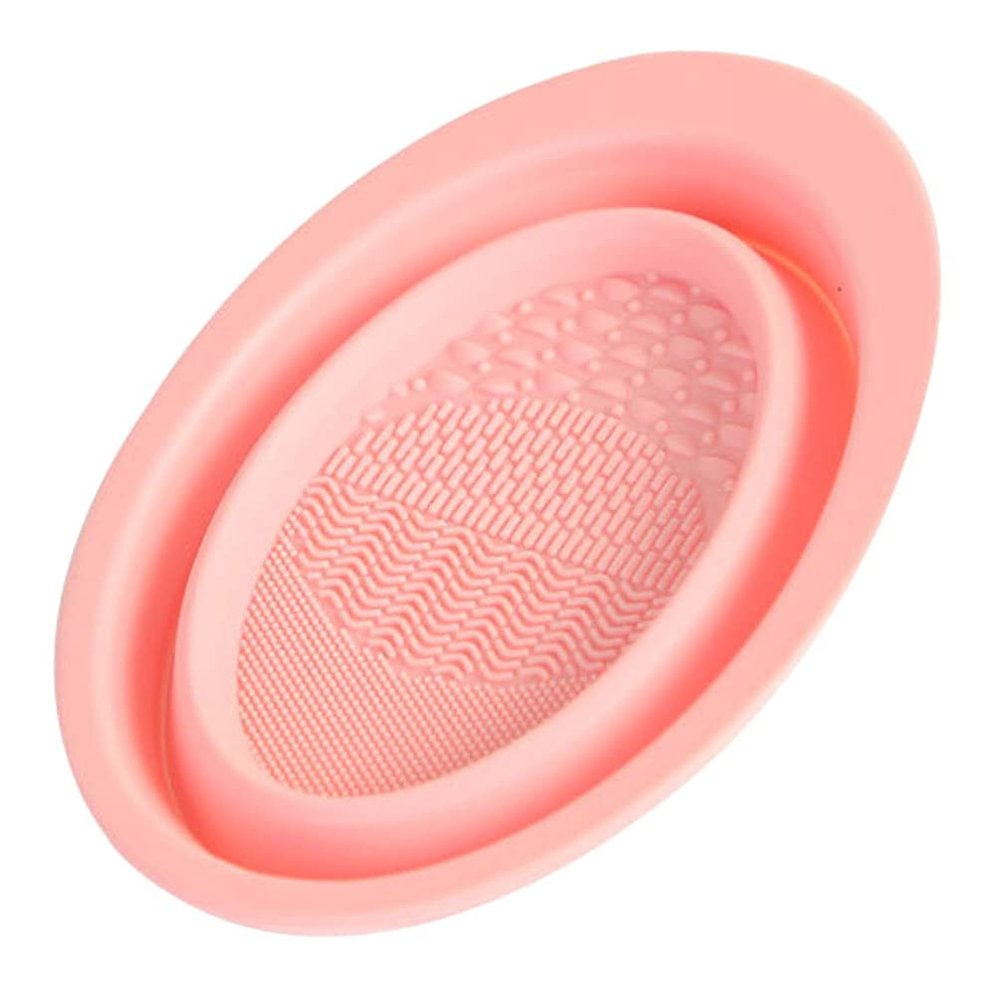 Minkissy Creative Makeup Brush Cleaning Scrubber Bowl Silicone Foldable Brush Cleaner Easy Clean Tools