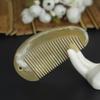 Healifty 1pc Yak Horn Comb-Wide Tooth Hair Comb - Detangling for Hair & Beard - No Static Natural Sheep Horn for Women and Men view 3