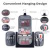 Narwey Hanging Toiletry Bag for Women Travel Makeup Bag Organizer Toiletries Bag for Cosmetics Essentials Accessories (Large, Black) view 2