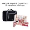 Narwey Hanging Toiletry Bag for Women Travel Makeup Bag Organizer Toiletries Bag for Cosmetics Essentials Accessories (Large, Black) view 4