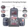 Narwey Hanging Toiletry Bag for Women Travel Makeup Bag Organizer Toiletries Bag Men for Cosmetics Essentials Accessories (Large, Grey) view 2