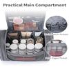 Narwey Hanging Toiletry Bag for Women Travel Makeup Bag Organizer Toiletries Bag Men for Cosmetics Essentials Accessories (Large, Grey) view 3