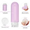 Beveetio 17 Pack Travel Bottles TSA Approved, 3OZ Leakproof Silicone Refillable Travel Size Containers for Toiletries, BPA Free Travel Accessories Tubes Cosmetic Shampoo Lotion Soap view 3
